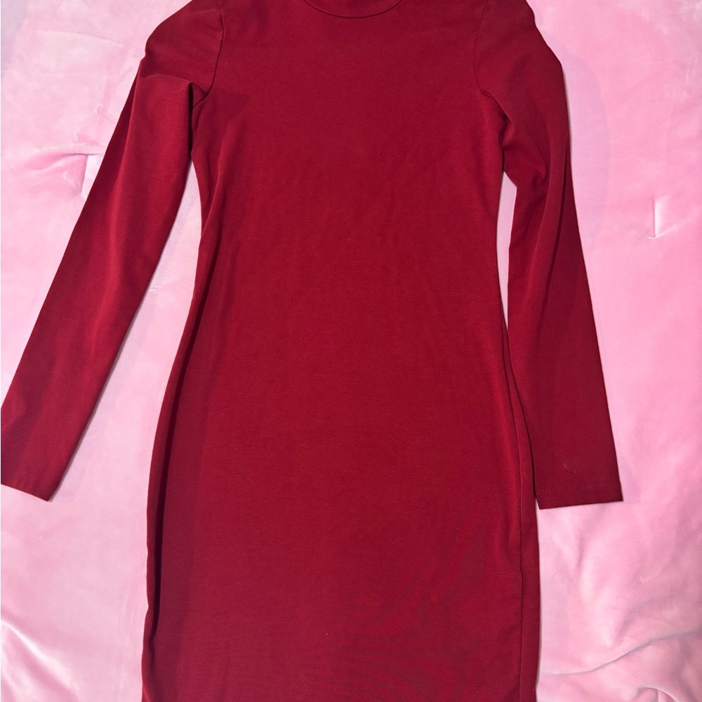 Red Long Sleeve Dress